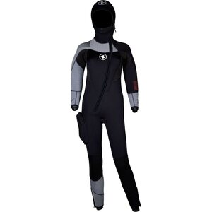 AquaLung Dynaflex Front Zip with Hood 6.5 mm Womens, Grey, XS