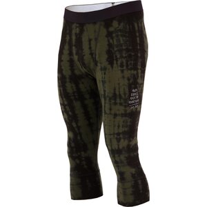 Mons Royale Cascade Merino Flex 3/4 Legging Mens, Olive Tie Dye, S