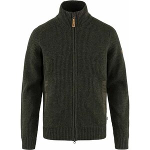 Fjällräven Övik Zip Cardigan Knit Mens, Dark Olive (633), L