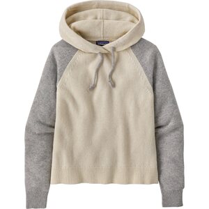Patagonia Recycled Wool-Blend Hooded Pullover Sweater Womens, Dyno White, M