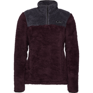 Black Diamond Roadie Quarter Zip Fleece Womens, Bordeaux/Carbon, M