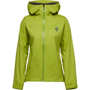 Black Diamond StormLine Stretch Rain Shell Womens, Aloe, S
