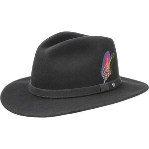 Stetson Traveller Woolfelt, Black, 61/XL