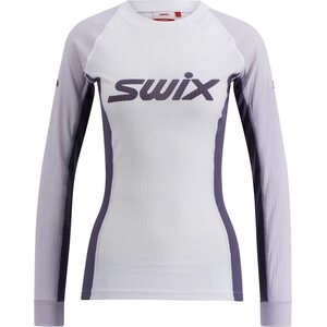 Swix RaceX Classic Long Sleeve Womens, Bright White / Dusty Purple, L