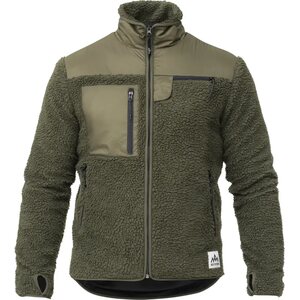 Heat Experience Heated Pile Fleece Unisex, Olive Green, XS
