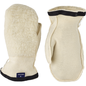 Hestra Heli Ski Wool Liner - Mitt, Offwhite, 12