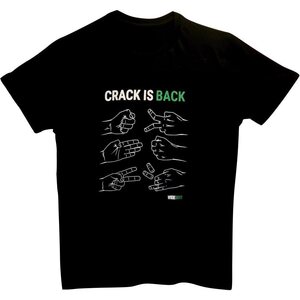 Wide Boyz Crack Is Back T-Shirt, Black, L