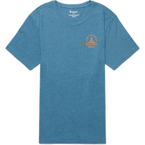 Cotopaxi Llama Map Organic T-Shirt Mens, Blue Spruce, S