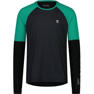 Mons Royale Tarn Merino Bike Wind Jersey Mens, Pop Green / Black, S
