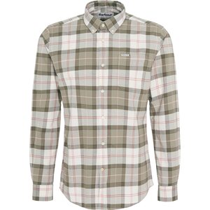 Barbour Lewis Tailored Shirt Mens, Glenmore Olive Tartan, XXXL
