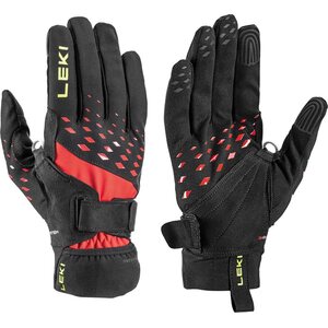 LEKI Ultra Trail Storm Shark, Black - Red - Neon Yellow, 6