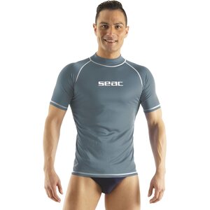 Seacsub Rash Guard T-Sun Short Mens, Grey, XS
