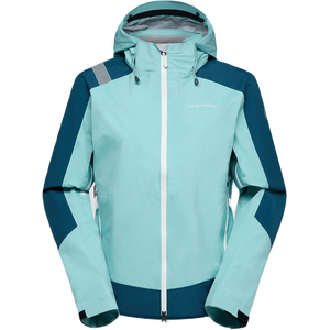 La Sportiva Alpine Guide GTX Jacket Womens, Iceberg / Storm Blue, M