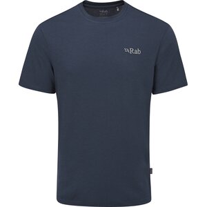 Rab Crimp Logo Tee Mens, Tempest Blue, S
