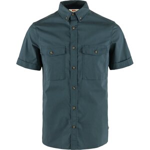 Fjällräven Övik Air Stretch Short Sleeve Shirt Mens, Mountain Blue (570), S