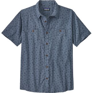 Patagonia Back Step Shirt Mens, Tiny Islands: Utility Blue, S