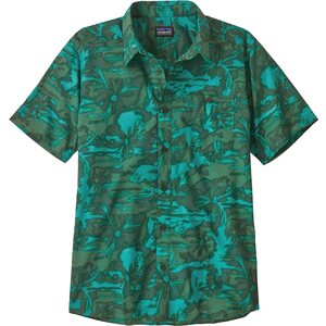 Patagonia Go To Shirt Mens, Cliffs and Waves: Conifer Green, M
