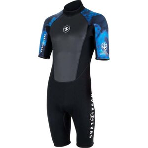 AquaLung HydroFlex Shorty 3mm Mens, Black / Blue, S