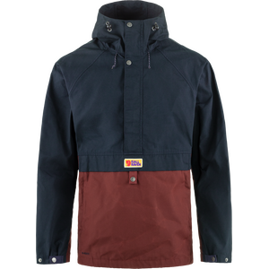 Fjällräven Vardag Anorak Mens, Dark Navy / Maroon (555-352), S