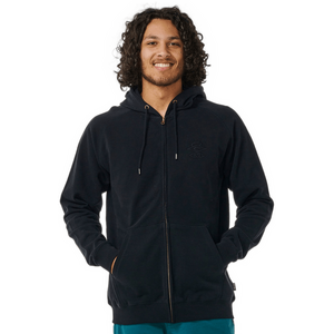 Rip Curl Searchers Zip Thru Hood Mens, Black, XXL