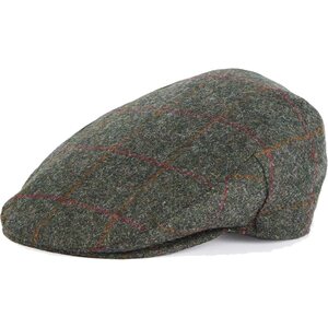 Barbour Crieff Cap, Olive/Red Overcheck, 57cm (7)