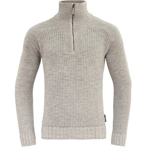 Devold Bispen Wool Zip Neck, Grey Melange, M