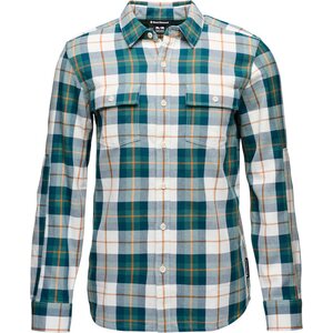 Black Diamond Project Twill Long Sleeve Shirt Mens, Raging Sea / Henna, S
