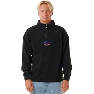 Rip Curl Quest 1/4 Zip Crew
 Mens, Black, M