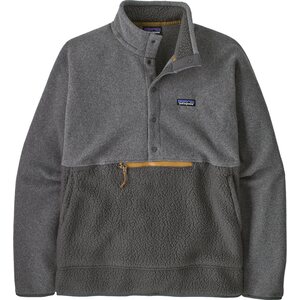 Patagonia Retro Pile 1/2 Snap Pullover Mens, Forge Grey, XXL
