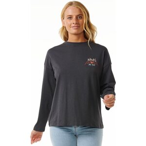 Rip Curl Hypnotic Eye Heritage LS Womens, Washed Black, XXL