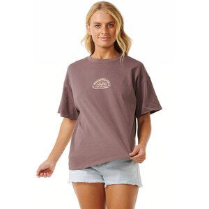 Rip Curl Cosmic Summer Heritage Tee Womens, Eggplant, L