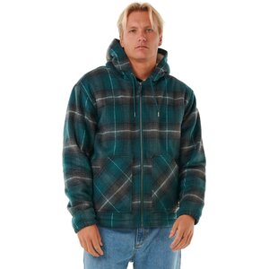 Rip Curl Classic Surf Check Jacket Mens, Blue Green, M
