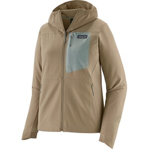 Patagonia R1 CrossStrata Hoody Womens, Seabird Grey, XL