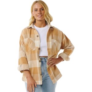 Rip Curl La Isla Flannel Shirt Womens, Beige, S