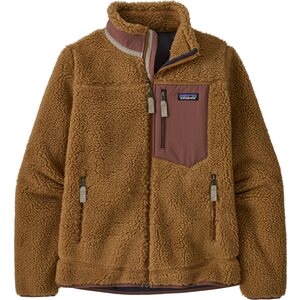 Patagonia Classic Retro-X Jacket Womens, Nest Brown / Dulse Mauve, XL