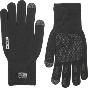 Sealskinz Anmer Waterproof All Weather Ultra Grip Knitted Glove, Black, L