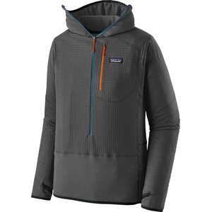 Patagonia R1 Pullover Hoody Mens, Forge Grey / Endless Blue, L
