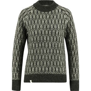 Ulvang Echo Mock Neck Sweater Womens, Charcoal Melange / Off White, XS