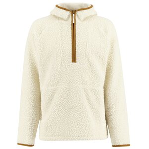 Ulvang Re Orbit Ullfleece Hooded Half Zip Wool Pile, Off White, S