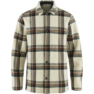 Fjällräven Singi Flannel Overshirt Mens, Chalk White / Dark Navy (113-555), XXL