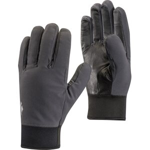 Black Diamond Midweight Softshell Gloves, Smoke, L