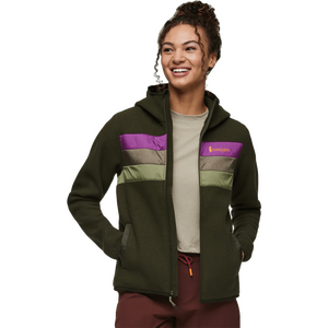 Cotopaxi Teca Fleece Hooded Full-Zip Jacket Womens, Woodland Fairy, XL