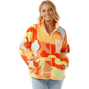 Rip Curl High Tide Polar Fleece Womens, Bright Red, XL