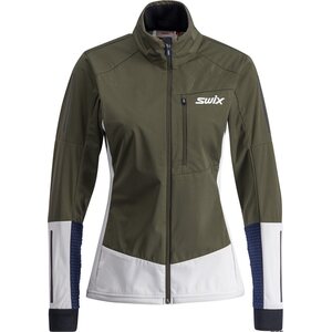 Swix Dynamic Jacket Womens, Olive / Bright White, XS