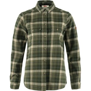 Fjällräven Värmland Heavy Flannel Shirt Womens, Green-Deep Forest, S