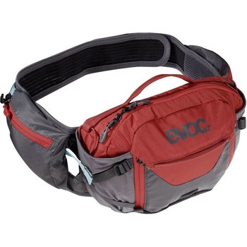 Evoc Hip Pack Pro 3L + 1.5L Bladder, Carbon Grey - Chili Red