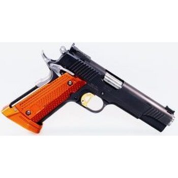 M-Arms MONARCH 2 for 1911 - Set of grips and magwell, Orange Alu