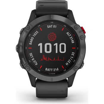 Garmin Fenix 6 Pro Solar, Slate Gray w/ Black Band