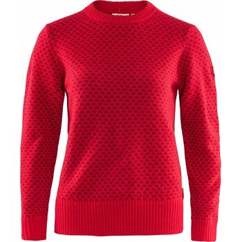 Fjällräven Övik Nordic Sweater Womens, True Red (334), M