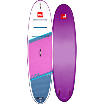 Red Paddle Co Ride 10'6" x 32" pakkaus, Special Edition Purple/White | Carbon 50 Nylon -melalla (2021)